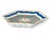A beautiful set of four Mottahedeh Charleston Feather porcelain trays produced in Portugal and adapted from an 18th...