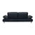 Blue Leather Rivoli Three-Seater Sofa with Manual Function from Koinor For Sale - Image 16 of 18