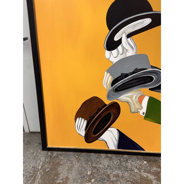 1990s In the Style of Leonetto Cappiello "Mossant" French Poster Painting For Sale - Image 5 of 12