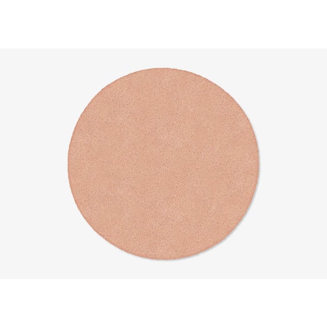 Contemporary Rose Circle Plain Rug from Marqqa For Sale - Image 3 of 3