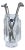 Marquis Waterford Crystal Golf Bag Holder W/ 6 Silver-Plated Golf Club Stirrers Made in Germany For Sale
