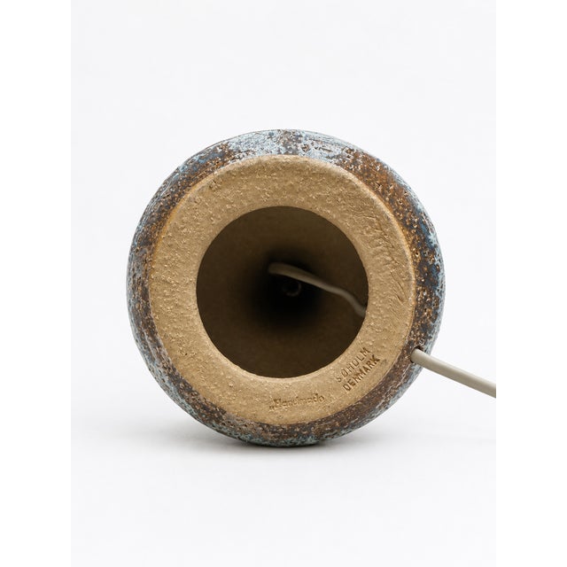 Mid-Century Modern Danish Ceramic Model 3071 Table Lamp by Einar Johansen for Søholm, 1960s For Sale - Image 3 of 11