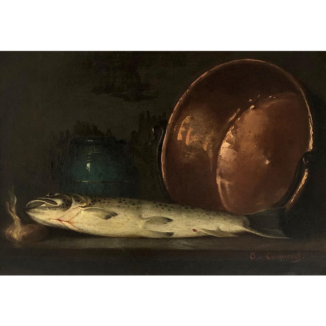 Cocquerel, Still Life, 1800s, Oil on Canvas For Sale - Image 6 of 9