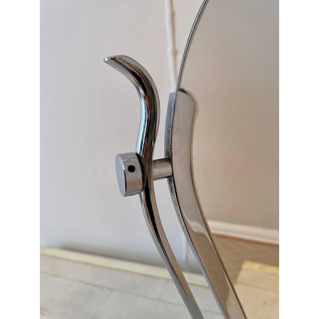 Charles Hollis Jones Charles Hollis Jones Silver Vanity Mirror For Sale - Image 4 of 10