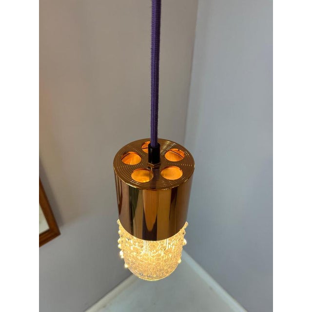 Hanging Lamp Bubble Glass Copper from Veb Narva For Sale - Image 6 of 11