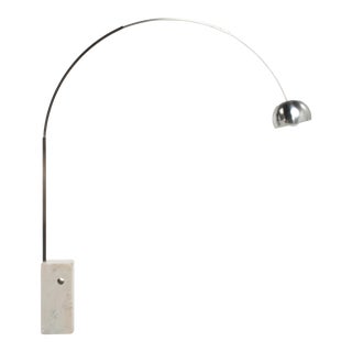 Vintage Mid Century Achille & Pier Giacomo Castiglioni Flos Arco Floor Lamp 1970 Unmarked For Sale