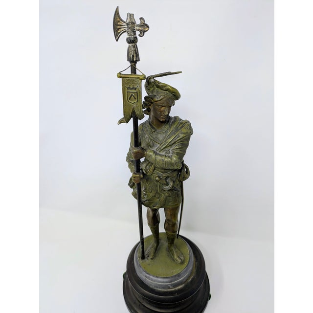 Late 19th - Early 20th Century Renaissance Style Italian Spelter Guards For Sale - Image 9 of 15