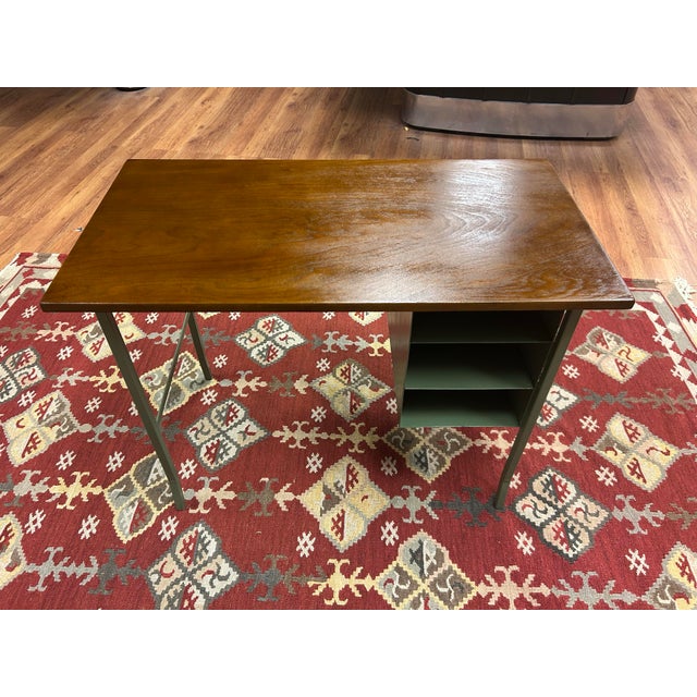 Mid Century Modern Desk (With Chair Included) For Sale - Image 4 of 12