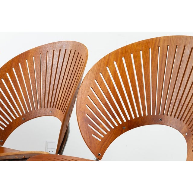 Brown Trinid Dining Chairs in Teak by Nanna Ditzel, 1990s, Set of 6 For Sale - Image 8 of 18