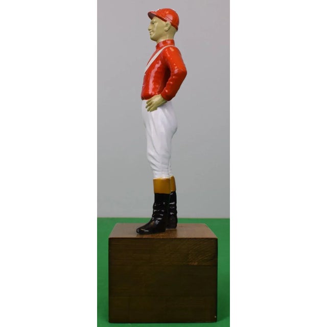 Mid 20th Century Mid 20th Century the "21" Club Red Jockey W/ Brass Plaque For Sale - Image 5 of 9