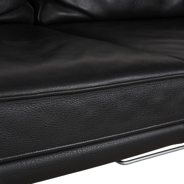 Black Leather Two-Seater Sofa with Manual Function from Walter Knoll For Sale - Image 4 of 14