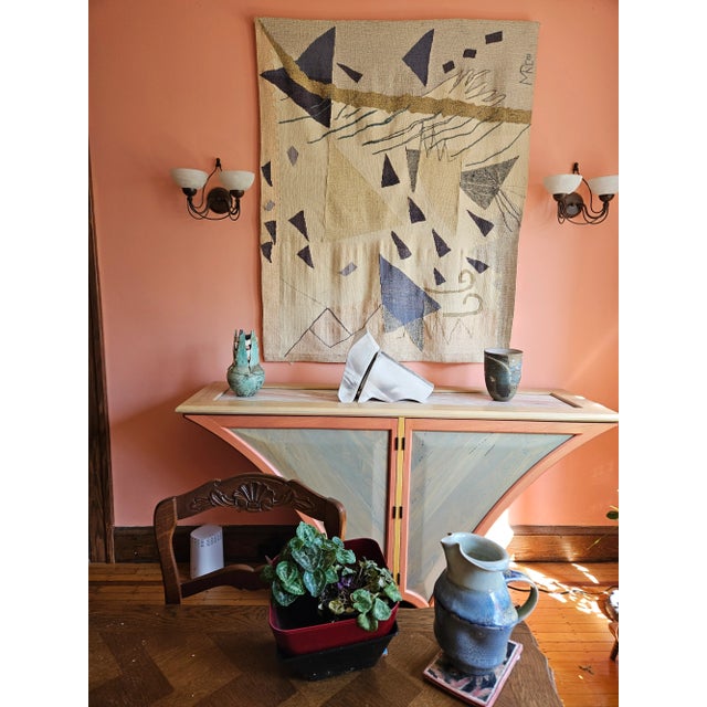 Triangle V: Law of Three Series Hand Woven Tapesty For Sale - Image 4 of 4