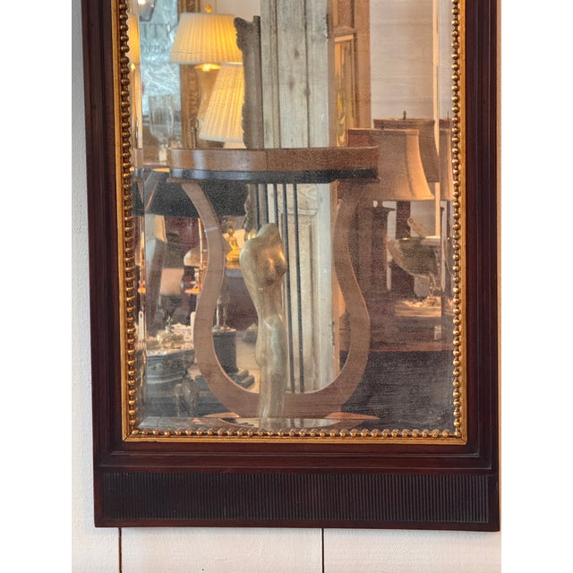 Traditional 19th Century Mahogany and Gilt Mirror For Sale - Image 3 of 8