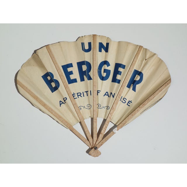 Art Deco Belle Epoque Hand Fans with Casino Advertising Graphic, Paris, France, Early 1900s, Set of 4 For Sale - Image 9 of 12