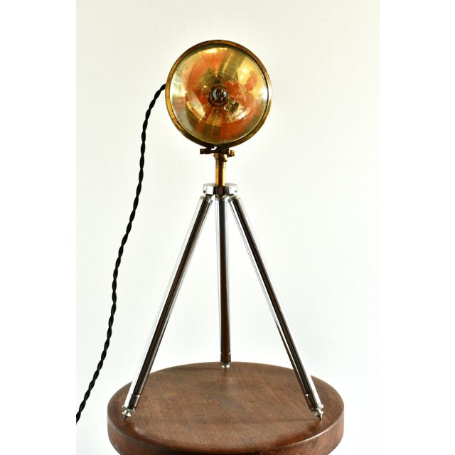 1920s SideRay Spotlight, Signed For Sale - Image 4 of 11