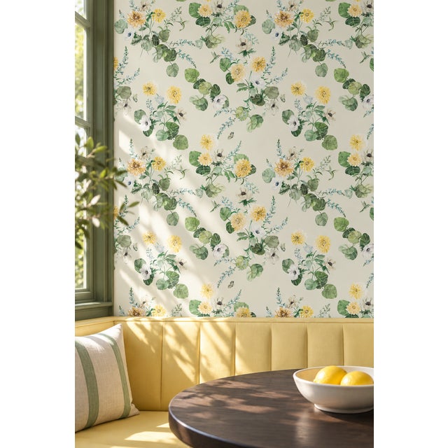 Our Chirp Society Garden Wallpaper Print includes some of our very favorite botanical florals, hand-painted alongside...