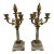 19c Pair French Neoclassical Dore Bronze & Marble Candelabras For Sale