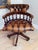 Antique Style Chesterfield Swivel and Tilt Captain's Chair in Brown Buttoned Leather, 1990s For Sale - Image 6 of 18