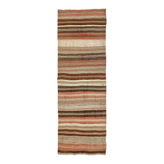 Mid 20th Century Striped Vintage Kilim Runner For Sale