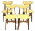 Vintage Italian Dining Chairs, 1960s, Set of 4 For Sale