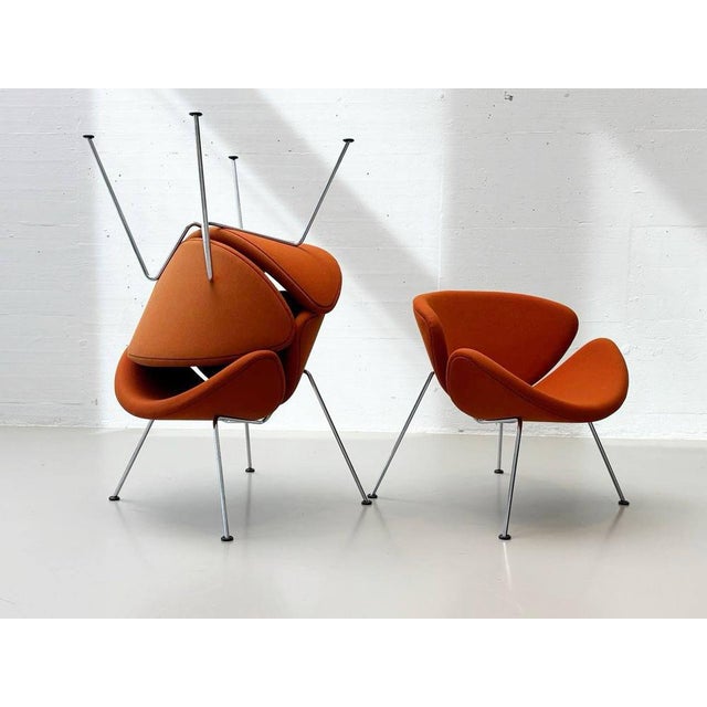 Mid-Century Modern Orange Slice Armchair by Pierre Paulin for Artifort, 1980s For Sale - Image 3 of 18