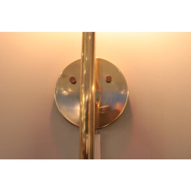Brass 1950s Pair of Sconces by Angello Lelli for Arredoluce For Sale - Image 8 of 9