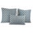 Not Yet Made - Made To Order Navy With Blue Trellis Pattern Pillow Cover For Sale - Image 5 of 8
