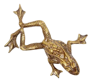 Vintage Brass Frog, 1960s