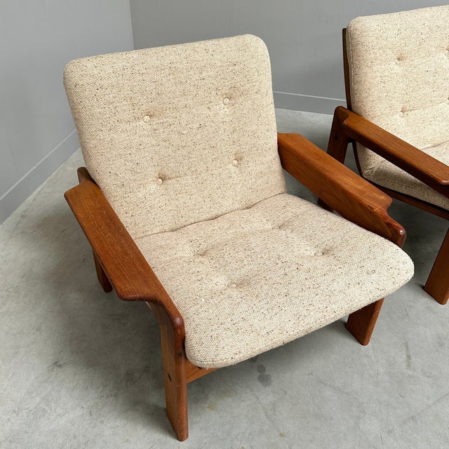 Vintage Teak Lounge Chairs from EMC Møbler, Denmark, 1970s, Set of 2 For Sale - Image 10 of 13