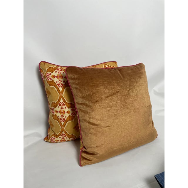 2020s Fabricut Ikat Esc Brown Pillows - Pair For Sale - Image 5 of 13