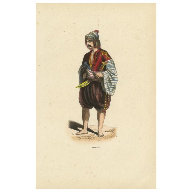 Markaert, Bulgarian Man in Traditional Dress, 1845, Hand-Coloured Lithograph on Paper For Sale - Image 10 of 10