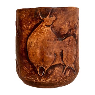 Terracotta Vase by Luisa Ronchini for Cà d'Oro Venezia, 1960s For Sale