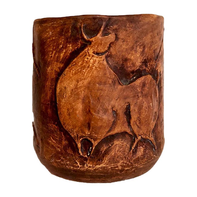 Terracotta Vase by Luisa Ronchini for Cà d'Oro Venezia, 1960s For Sale