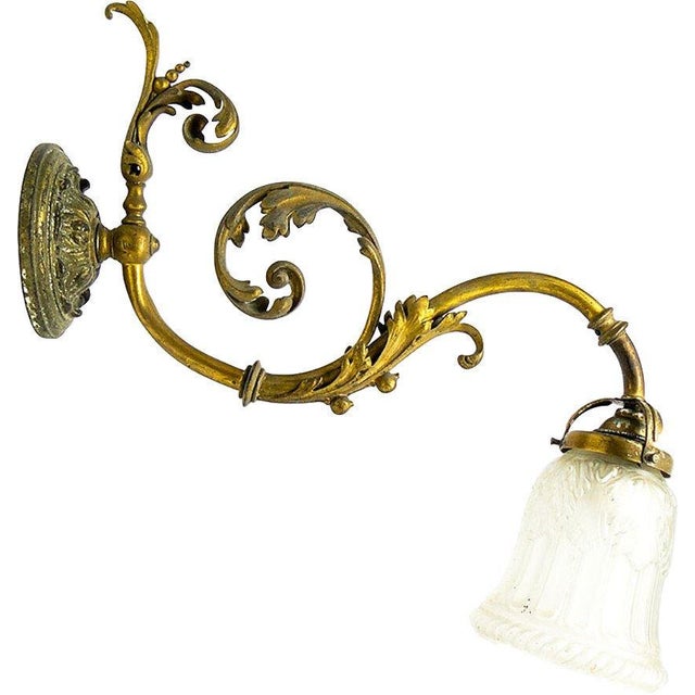 Antique Empire Wall Lamp, 1890s For Sale - Image 4 of 9