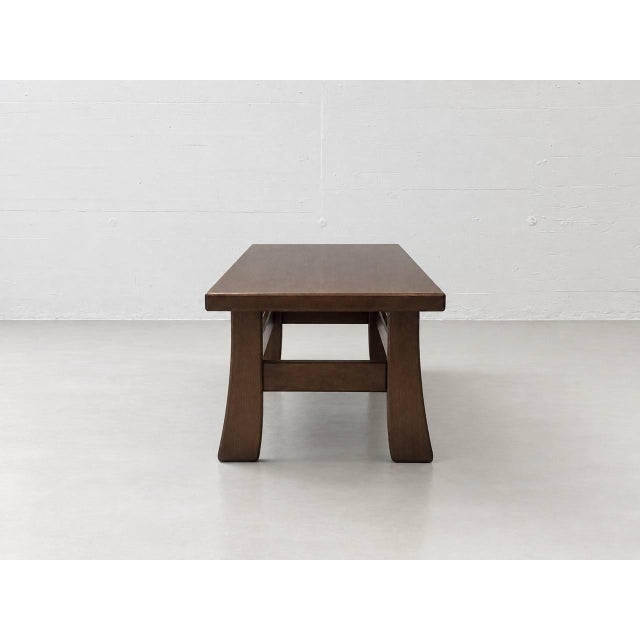 Vintage Scandinavian Coffee Table in Dark Wood, 1970s For Sale - Image 9 of 16