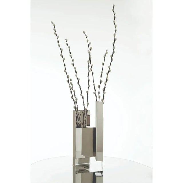 Contemporary Light Grey Fugit Vase by Mason Editions For Sale - Image 3 of 5