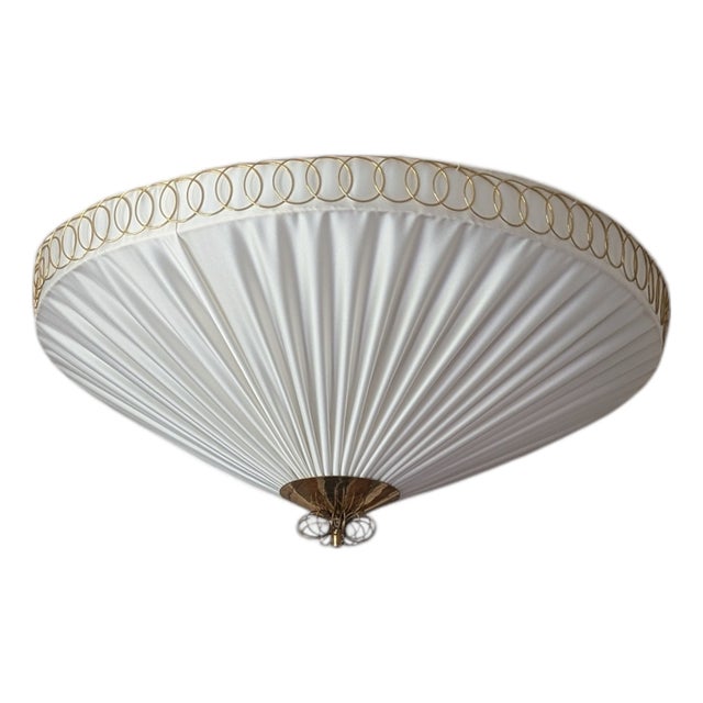 Mid-Century Model K5-27 Flush Mount by Paavo Tynell for Idman Oy, 1950s For Sale