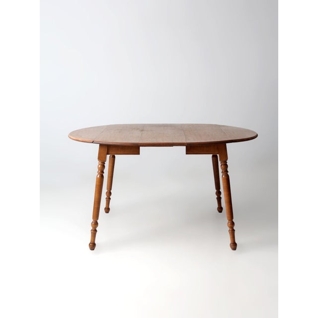 Mid-Century Dearborn Co Drop Leaf Dining Table With Extensions For Sale - Image 10 of 16