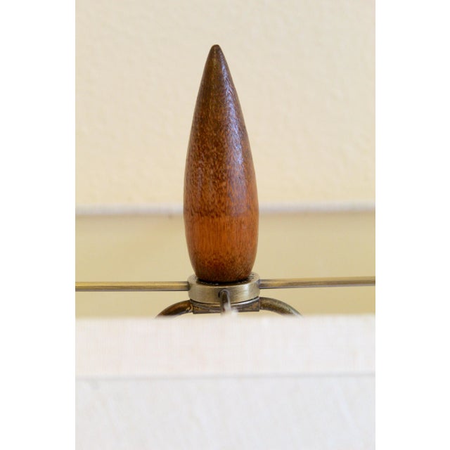 Vintage 1960s Thai Hand-Carved Teak Elephant Table Lamp For Sale - Image 16 of 18