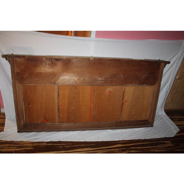 Gold 19th-Century Neoclassical Giltwood Triptych Overmantel Mirror For Sale - Image 8 of 12
