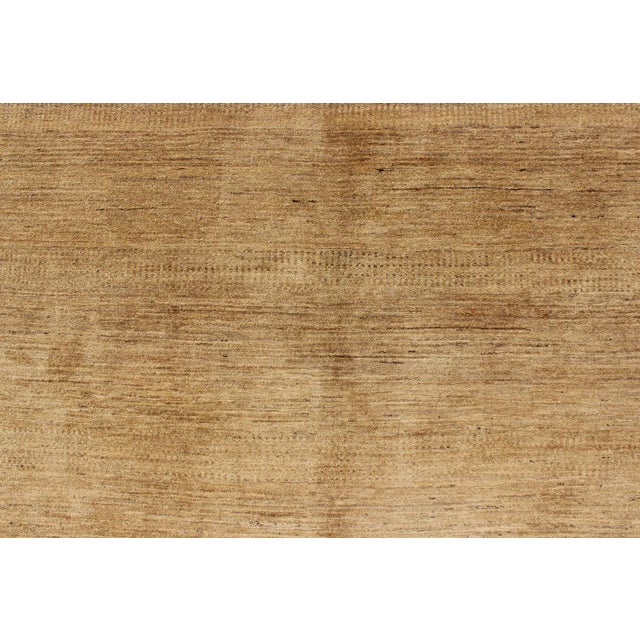 Sand Nepalese Modern Rug in Variegated Sand Colors- 6′3″ × 8′1″ For Sale - Image 8 of 10