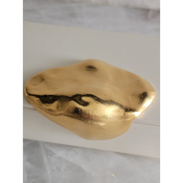 Achille Salvagni 'Melt' Parchment & 24ct Gold Box For Sale - Image 10 of 15