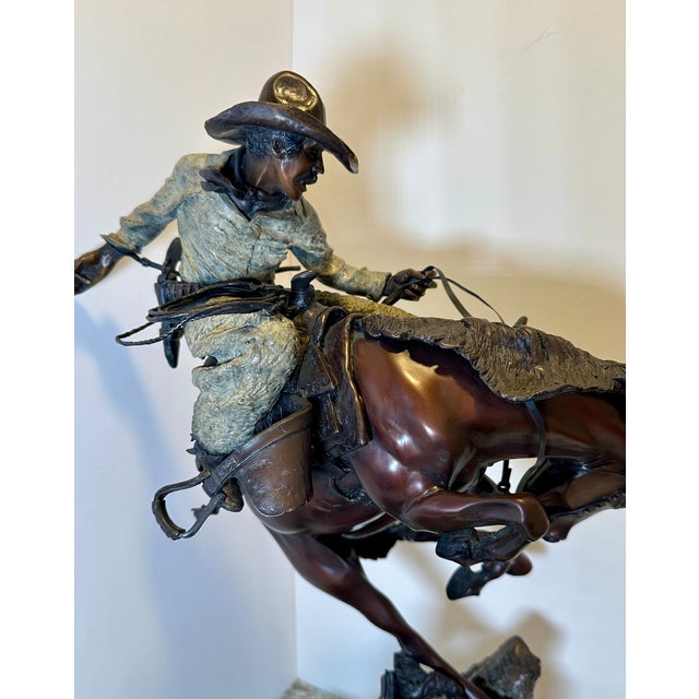 Austin Barton “Attitude Adjustment” Signed Limited Edition Bronze Sculpture | 1995 For Sale - Image 11 of 18