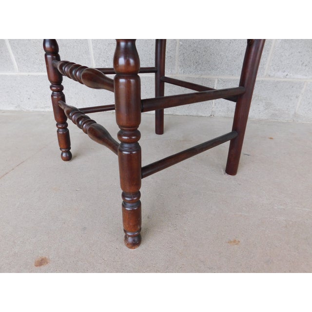 Tell City Chair Co. Cherry Rush Bottom Ladder Back Chairs - A Pair For Sale - Image 17 of 18