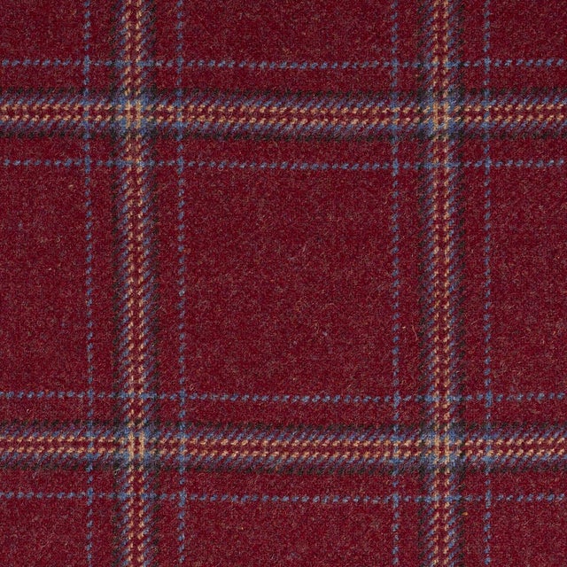 Contemporary SAMPLE - Schumacher Blackburn Merino Plaid Fabric In Redwood For Sale - Image 3 of 3
