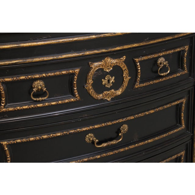 Marge Carson Large Black Painted Sideboard Credenza For Sale - Image 10 of 16