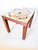 Mid-Century Modern Mid-Century Modern Parsons Side Table With Hand Painted Italian Tile Top For Sale - Image 3 of 12