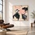 Abstract Contemporary Abstract Acrylics, Oil Sticks, Marker on Raw Canvas "Irregular Bunch of Flowers" by Manuela Karin Knaut For Sale - Image 3 of 5