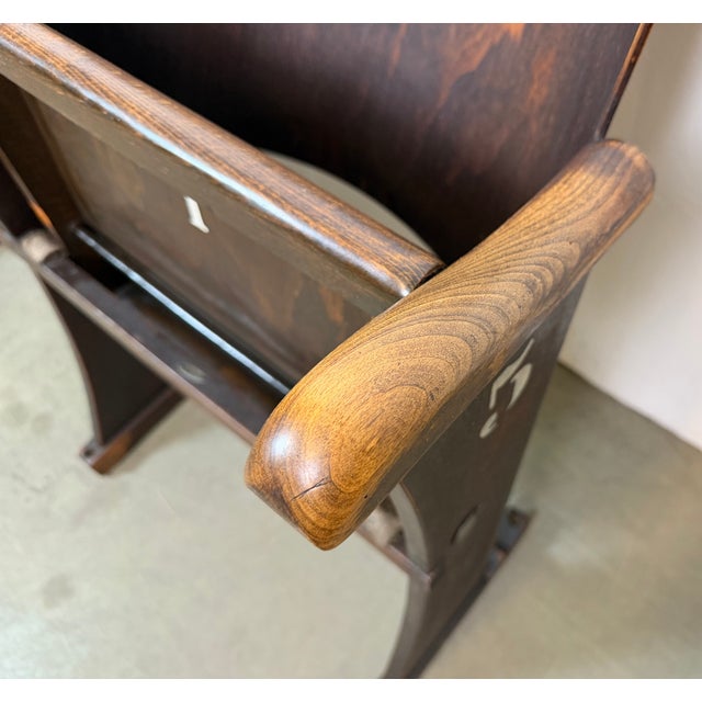 Vintage Two-Seater Cinema Bench from Thonet, 1950s For Sale - Image 6 of 18