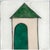 Encaustic Collage Collection by Gina Cochran - "Tiny Dwellings" Series - Kiwi & Flamingo - Set of 7 For Sale - Image 4 of 9